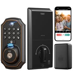 Yhv 850066337479 Keyless Entry Door Lock With Camera Fingerprint Smart App Remo