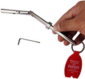 Ynfag-ek-1 Ynfag Emergency Key Double Drop Leg Solid Steel Elevator Door 1
