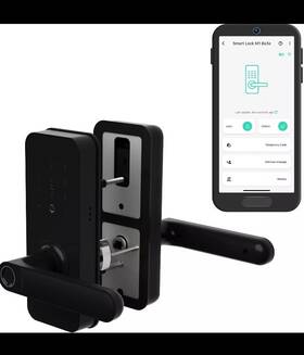 Ys7617 Yolink Smart Lever Lock Handle Door With Fingerprint Keypa