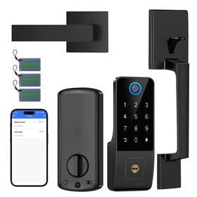 Ya1h-bk Yosimika Smart Lock For Front Door5-in-1 Keyless Entry Door Deadboltapp