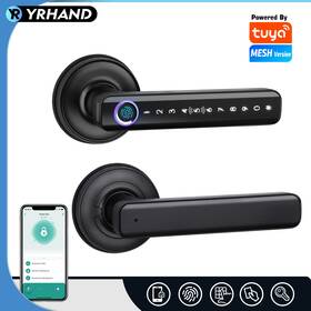 H168 Yrhand Tuya Smart Fingerprint Door Lock - Keyless Entry For Home And Apartment