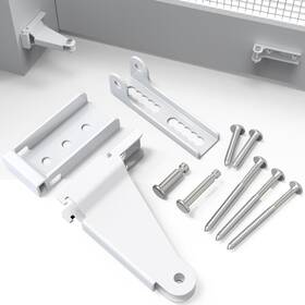 Qbs28 Yuleimy Reinforced Storm Door Closer Bracket Security Shock Kit Repair