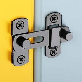 Yum 046432613111 2 Pack Small Stainless Steel Door Lock Flip Safety Bolt