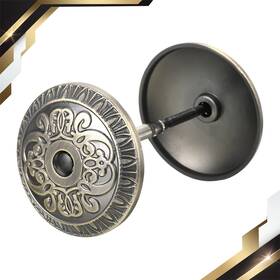 Zaplyte 664694111703 1 X Door Hole Cover Plate 2 Inch Zinc Alloy Flower Round Chrome Plated