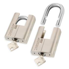 J55s Zarker Keyed Alike Padlocks Heavy Duty Stainless Steel Shackle Lock Waterproo