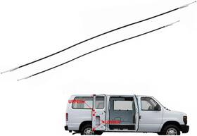 E350 Zieichy 313112926954 Side Cargo Door Left Upper And Lower Latch Release Cable For Ford E150 E250 E