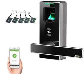 Ml10-id Zkteco Fingerprint Door Lock With Bluetooth Biometric Lever Keyless Model#