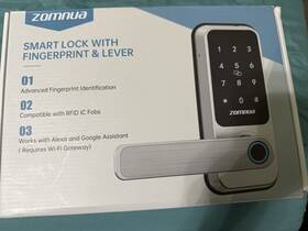 H5-swf-2mn-silver Zomnua H5-swf-zmn Smart Lock With Finger Print And Lever