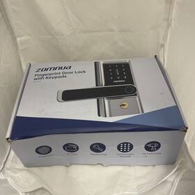 X003cpvhy9 Zomnua Black Fingerprint Door Lock With Keypads In