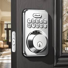 Zowill 331632768824 Keyless Entry Lock For Front Door Electronic Keypad Deadbolt Smart Auto