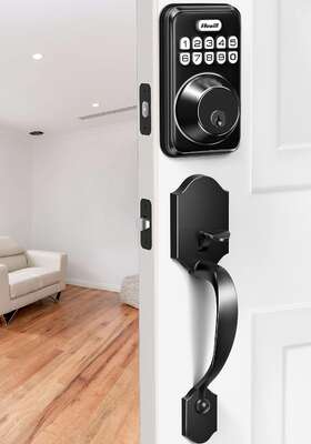 Dk01-h Zowill Electronic Keypad Deadbolt Door Lock Set Matte Black