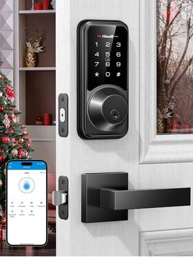 Dk06-l Zowill Keyless Entry Door Lock With Handle Set -smart For Front
