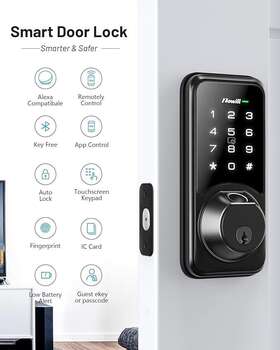 Dk07-l Zowill Smart Lock Dk07 Fingerprint With App Control 7-in-1 Door