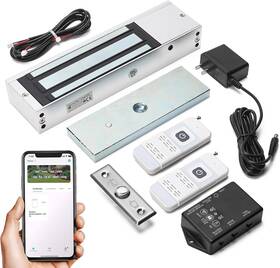 Hy-027 Zuomeng Wifi Smart Magnetic Lock For Door Kit 1200lbs Holding Force