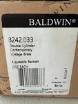 Baldwin 8242.033 Double Cylinder Deadbolt For 1-5/8" Bore Hole Vintage Brass. Fixed Price $149.50.