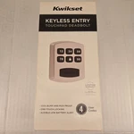 Kwikset Keyless Keypad Electronic Deadbolt Satin Nickel Door Lock 90515. Fixed Price $39.99.
