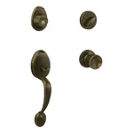 Home Front By Schlage Single-cylinder Deadbolt Keyed Door Handleset Knob 99197. Fixed Price $59.88.