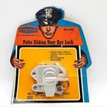 Vintage Patio Sliding Door Lock Keyed Silver Tone Ideal SK-255 Union Made Nos. Fixed Price $13.34.