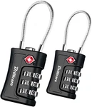 2 Pack Tsa Approved Luggage Locks, Combination Travel Cable Padlock, 3-DIGIT Wat. Fixed Price $16.99.