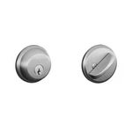 Schalge Satin Chrome, Single Cylinder Exterior Door Deadbolt B60N626 12321 Fal-e. Fixed Price $18.12.