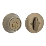 Kwikset 660 Deadbolt Lock, Antique Brass Exterior Round,. Fixed Price $35.76.