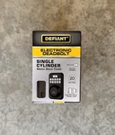 Defiant Single Cylinder Square Electronic Deadbolt Matte Black. Fixed Price $30.00.