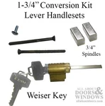 W&f 1-3/4" Active Lever Kit Weiser Keyed Cylinder 5-PIN Spindles. Fixed Price $38.50.