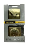 Square Single Cylinder Deadbolt Brushed Goldl Defiant 1009 438 354 New. Fixed Price $19.95.
