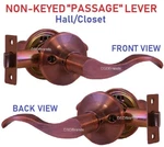 Constructor Door Knob Lever Handle Lockset Deadbolt Antique Copper Finish. Fixed Price $15.97.
