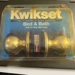 Vintage Kwikset Bed & Bath Privacy Door Knob Polished Brass 300P Cp Made Usa. Fixed Price $12.00.