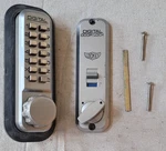 Lockey 2210-JB Mechanical Keyless Digital Door Silver For Parts Only. Fixed Price $74.99.