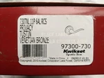 Kwikset 97300-730 Tustin Venetian Bronze Privacy. Fixed Price $15.99.