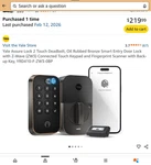 Yale Assure Lock 2 Touch Deadbolt Oil Rubbed Bronze Keypad Fingerprint Z-wave. Fixed Price $189.99.