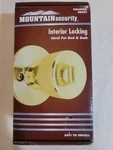 Mountain Security Interior Locking Polished Brass Tulip Door Knob 3130-105 Nib. Fixed Price $5.24.