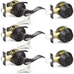 Probrico Door Handle 3 Sets-front Entry Lever Single Cylinder. Fixed Price $79.19.