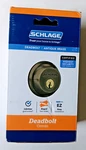 Schlage B62 Series Antique Brass Double Cylinder Deadbolt Keyed Both Sides. Fixed Price $31.99.