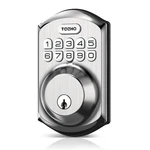 Teeho TE001 Keyless Entry Door Lock With Keypad, Satin Nickel. Fixed Price $46.05.