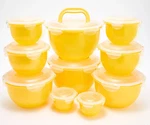 Locknlock 10-PC Set,nestable,storage, Large Tulip Lemon, K99920. Fixed Price $35.95.