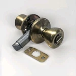 Kwikset Tylo Antique Brass Privacy Bed/bath Door Knob Lockset Vtg. Fixed Price $11.99.