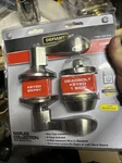 Defiant Naples Lever Single Cylinder Deadbolt Satin Nickel 1004100415. Fixed Price $20.50.