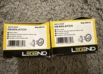 2 Pack 809154 Legend Keyless Deadlatch. Fixed Price $14.95.
