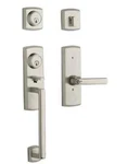 Baldwin Soho Two-point Lock Handleset W/ Lever Lifetime Polished Nickel. Fixed Price $300.00.