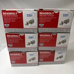 Lot Of 6 Shield Security Deadbolt One Sided Interior Satin Chrome Finish #913788. Fixed Price $33.99.