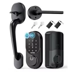 Nutomo Smart Front Door Lock Handle Set Fingerprint Keyless Entry Digital Keypad. Fixed Price $68.99.