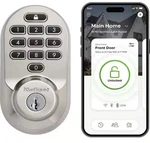 Kwikset 99380-001 Halo Wi-fi Smart Electronic Keypad Deadbolt Satin Nickel. Fixed Price $149.00.