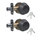 Comfhouse 1 Side Keyed Lock,single Cylinder Bolt, Matte Black Roun. Fixed Price $42.21.