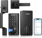 Philips Wi-fi Smart Lock Handle Keyless Entry Keypad Door Matte Black New. Fixed Price $119.99.