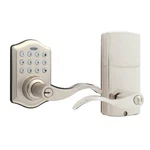 Satin Nickel Keypad Electronic Door Lever Entry Lock. Fixed Price $95.50.
