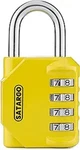 Satargo 4 Digit Combination Cut Resistant Gym Padlock Yellow 2 Pack. Fixed Price $14.22.