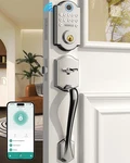 Keyless Fingerprint Door Lock Set: Heantle Wifi Front With Handles .... Fixed Price $142.50.